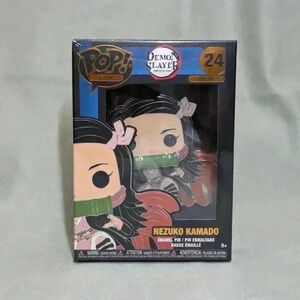NEW! Funko POP! Demon Slayer Anime Enamel Pin - NEZUKO KAMADO #24